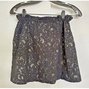 PEEK Black Lace Skirt Girls 10 NWT Nordstrom